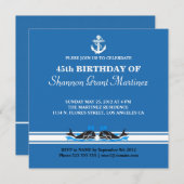 Boat Party Anniversaire Invitation (Devant / Derrière)