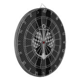 Boat Racend Nautisch in koolstofvezelstijldecor Dartbord (Voorkant Links)