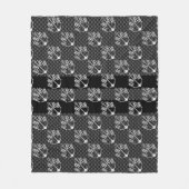 Boat Racing Nautical Checkered Carbon Fiber Style Fleece Deken (Voorkant)