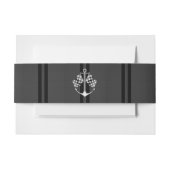 Boat Racing Nautical in Carbon Fibre Style Uitnodigingen Wikkel (Voorkant Voorbeeld)