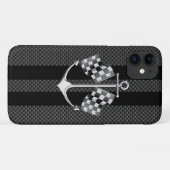 Boat Racing Nautical in koolstofstijl Case-Mate iPhone Case (Achterkant (horizontaal))