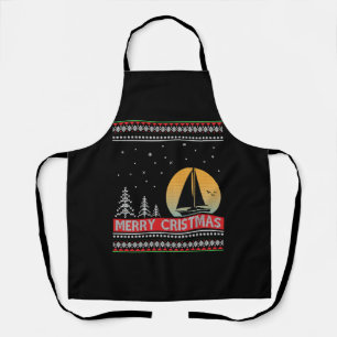 Boat Sailor Sailing Ugly Kerstmis Sailing Gift Schort