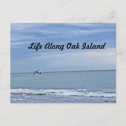 Boat uit op Zee Briefkaart (Voorkant)