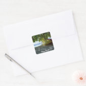 Boat Vierkante Sticker (Envelop)