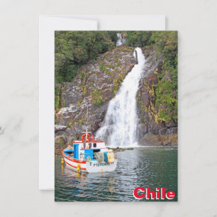 Boat & waterval, Chileense kaart