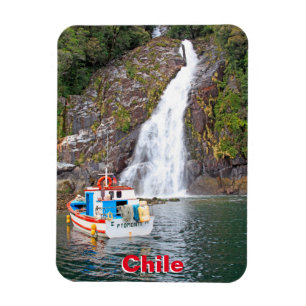 Boat & waterval, Chili Magneet
