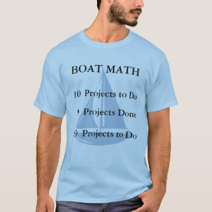Boat-Wiskunde T-shirt