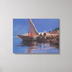 Boat Yard Kilifi 2012 Canvas Afdruk