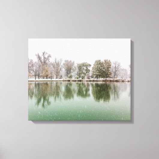 Boathouse, Bospark Canvas Afdruk (Voorkant)