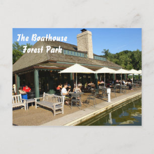 Boathouse in Forest Park Briefkaart