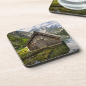 Boathouse in het Obersee-meer in Alpen in Duitslan Bier Onderzetter (Linkerzijde)