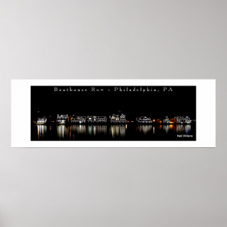 Boathouse Row fotoart poster, Philadelphia, PA Poster