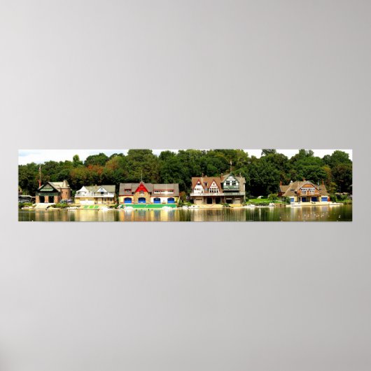 Boathouse Row Panorama Poster (Voorkant)