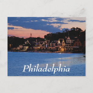 Boathouse Row schemk Briefkaart