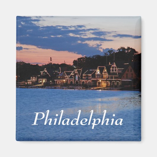 Boathouse Row schemk Magneet (Voorkant)