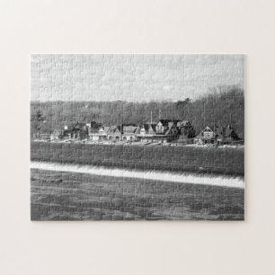 Boathouse Row winter b/w Legpuzzel