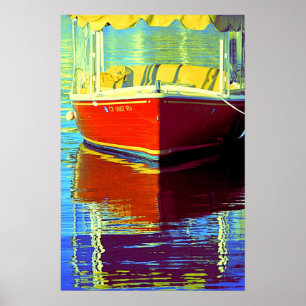 Boatin à Newport 2 - affiche