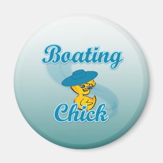 Boating Chick #3 Magneet (Voorkant)