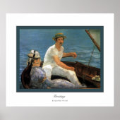Boating ~ Edouard Manet Poster (Voorkant)
