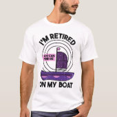 Boating Funny Pensioen T-shirt (Voorkant)