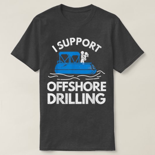 Boating I Support Offshore Driving T-shirt (Design voorkant)