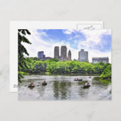 Boating in Central Park Briefkaart (Voorkant / Achterkant)
