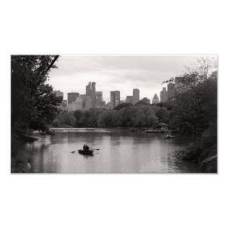 Boating in Central Park NYC (Afdrukken) Foto Afdruk