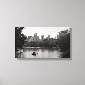 Boating in Central Park NYC (Canvas) Canvas Afdruk