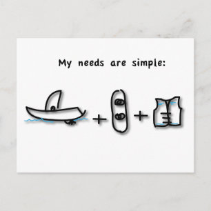 Boating is alles wat ik nodig heb briefkaart