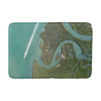 Boating Marsh Scene Badmat