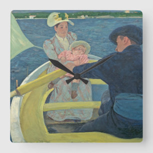 Boating Party, 1893-94 (olie op canvas) Vierkante Klok