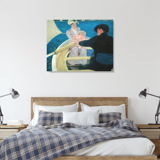 Boating Party van Mary Cassatt,  Fine Art Canvas Afdruk (Insitu (Slaapkamer))