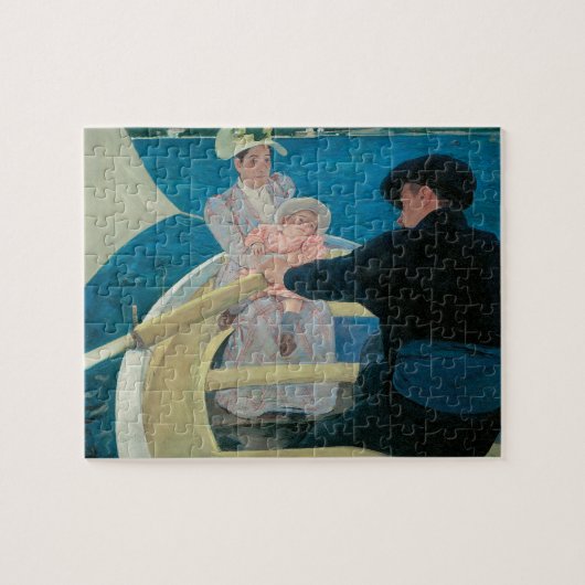Boating Party van Mary Cassatt,  Fine Art Legpuzzel (Horizontaal)