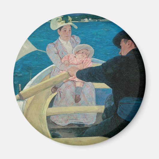 Boating Party van Mary Cassatt, Fine Art Magneet (Voorkant)
