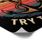 Boating Sailboat Captain And Sailing Boat Sailor  Poster (Hoek)