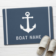 Boatnaam Nautical  Anchor Rope Stripes