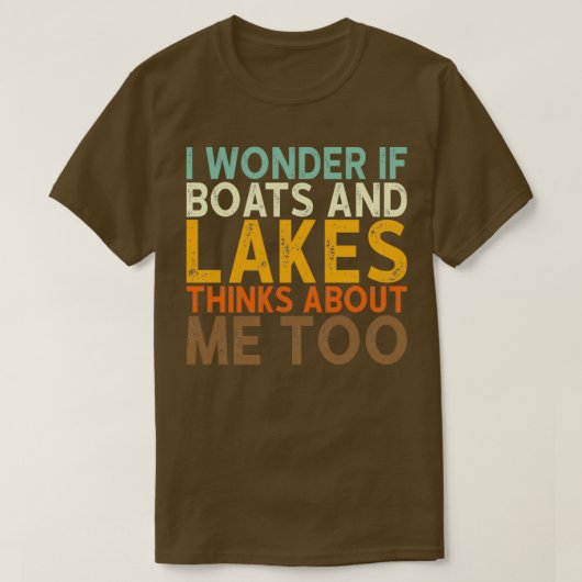 Boats And Lakes T-shirt (Design voorkant)