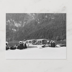 Boats at Konigssee, c.1910 Briefkaart