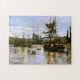Boats at Rouen 1872 Monet Fine Art Legpuzzel