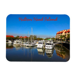 Boats at Shelter Cove Marina Hilton Head Island SC Magneet