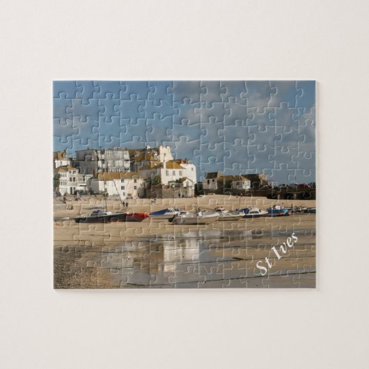 Boats bij Low Tide, St Ives Harbour Legpuzzel (Horizontaal)