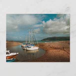 Boats bij Porlock Weir in Somerset Briefkaart