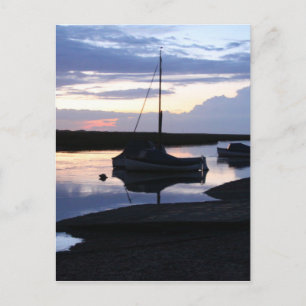Boats Blakeney in de schemering Briefkaart