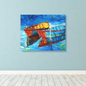 Boats Canvas Afdruk (Insitu (Houten vloer))