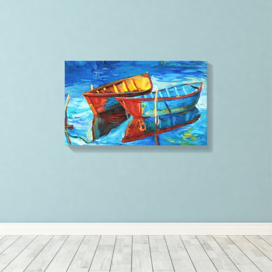 Boats Canvas Afdruk (Insitu (Houten vloer))
