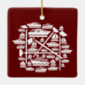 Boats en hoeren keramisch ornament (Achterkant)