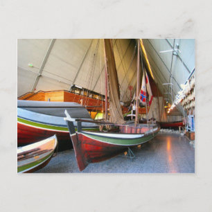 Boats in het "Fram museum" Oslo Briefkaart