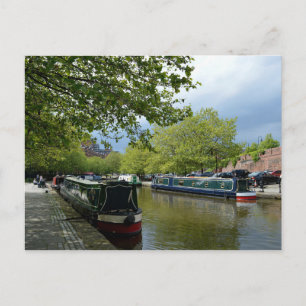 Boats in het kanaal, Castlefield Manchester Briefkaart
