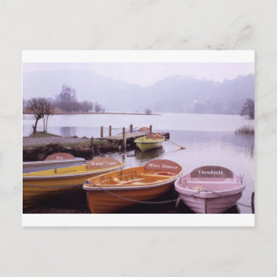 Boats in Lake District Northern England Briefkaart