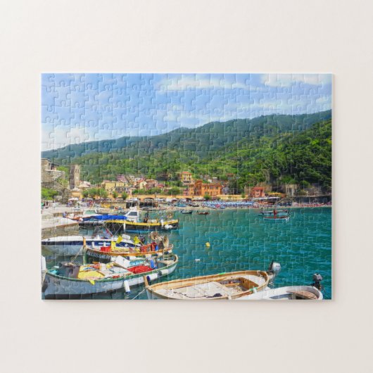 Boats in Monterosso - Cinque Terre Legpuzzel (Horizontaal)